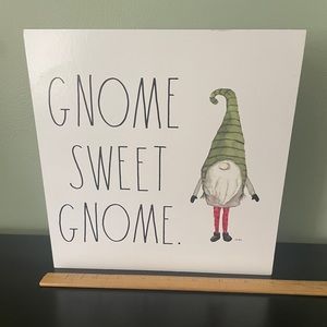 Rae Dunn Gnome Sweet Gnome Sign